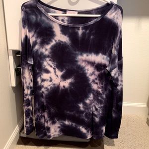 Pink Lily Tie Dye Top